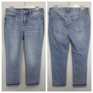 NYDJ Sheri Slim Lift Tuck Light Wash Cropped Jeans Size 4